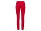 Rood skinny jeans met hoge taille.