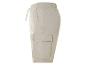 Beige cargoshorts met trekkoord.