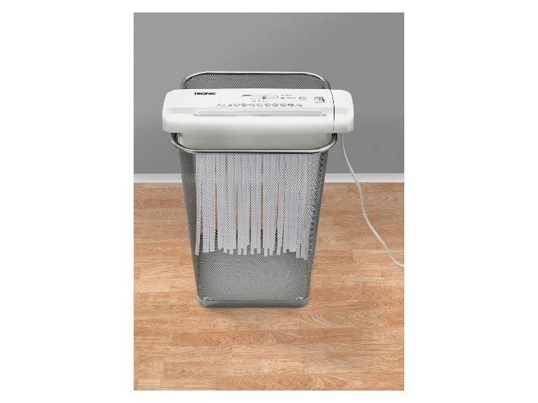 TroNic papierversnipper met metalen afvalbak.