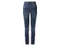 Donkerblauwe dames skinny jeans met achterzakken, achteraanzicht