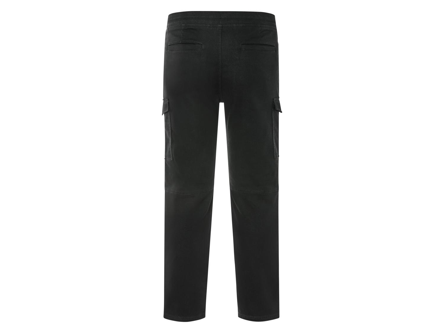 JustSun Herenbroek Cargo Chino Broek Vrijetijdsbroek Heren Elastische Taille met Trekkoord, blauw, 3XL