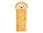 Kinder slaapzak met leeuw-print en paw prints, oranje.