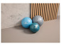 Drie Crivit fitnessballen in verschillende kleuren.