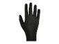 Dunne, zwarte textiel handschoen.