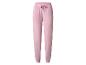 Roze joggingbroek met trekkoord in de taille.