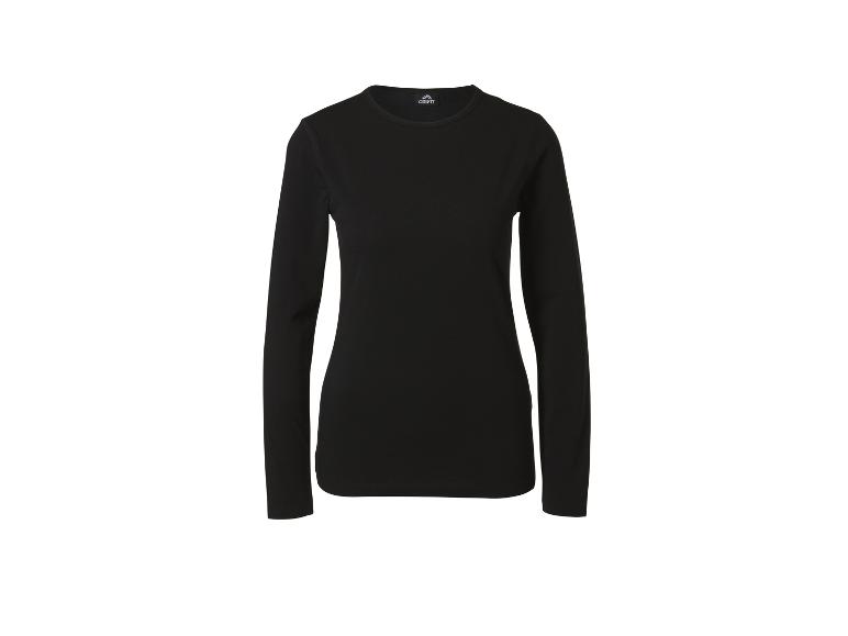 Zwart dames T-shirt met lange mouwen