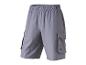 Grijze cargoshorts met elastische tailleband en zijzakken