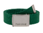 Parkside groene riem met metalen gesp.
