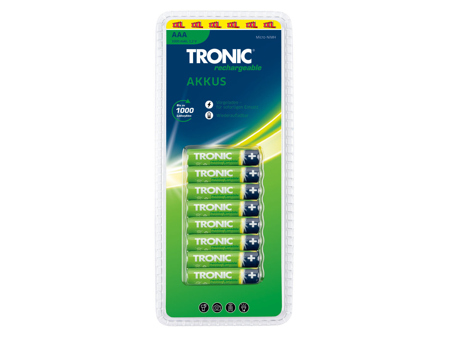 TRONIC® Oplaadbare batterijen AA of AAA LIDL