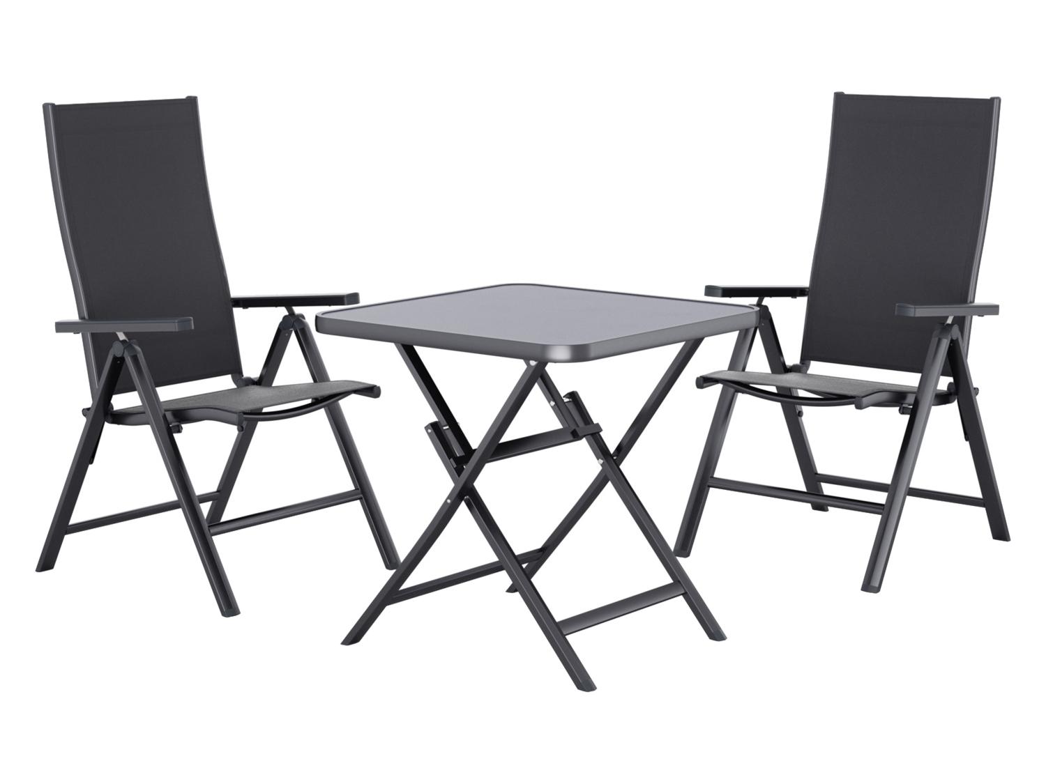2 Aluminium Tuinstoelen Houston Set