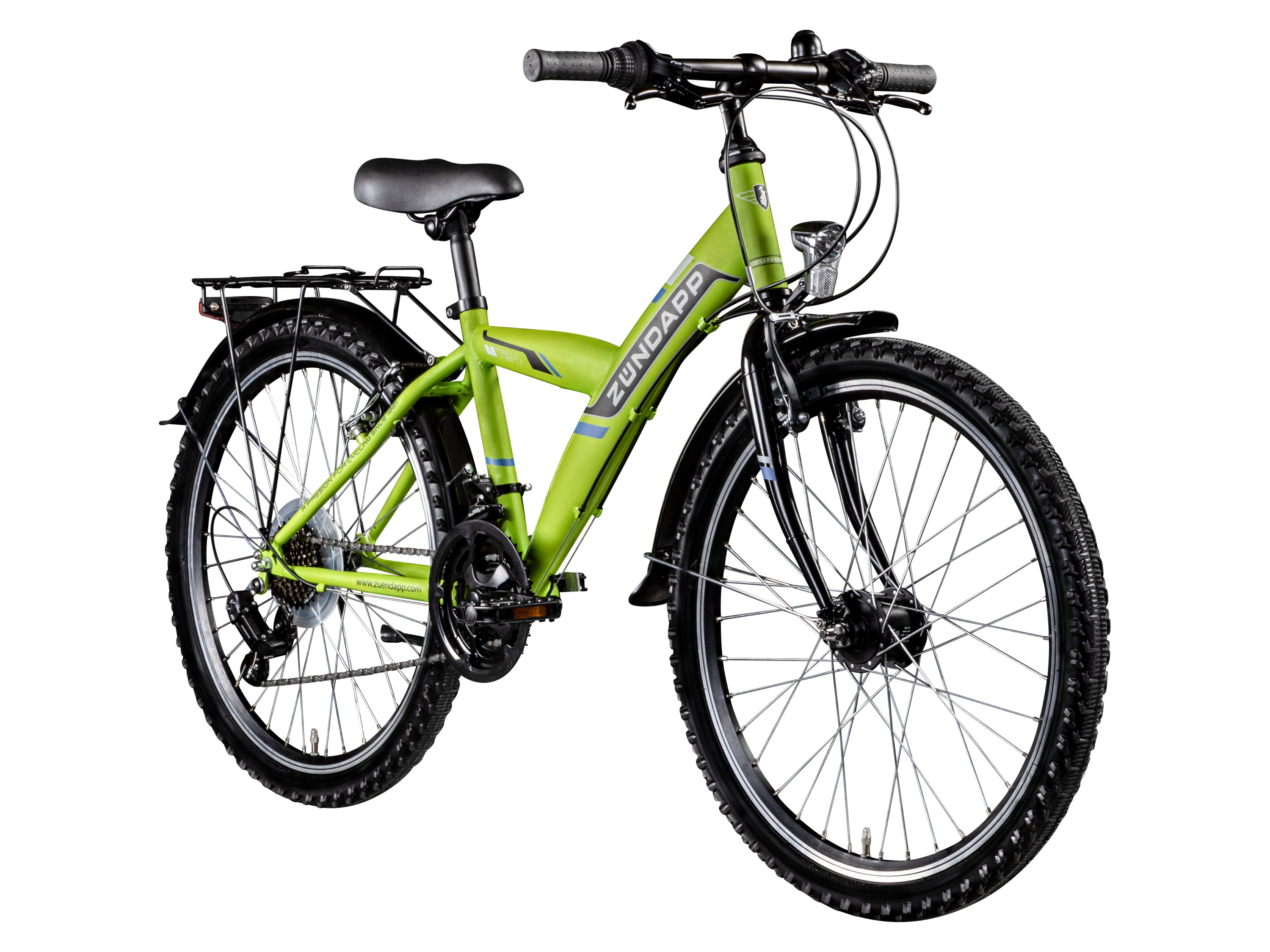 ZÜNDAPP Mountainbike M724, 24 inch, MTB M726, 26 inch (Groen)