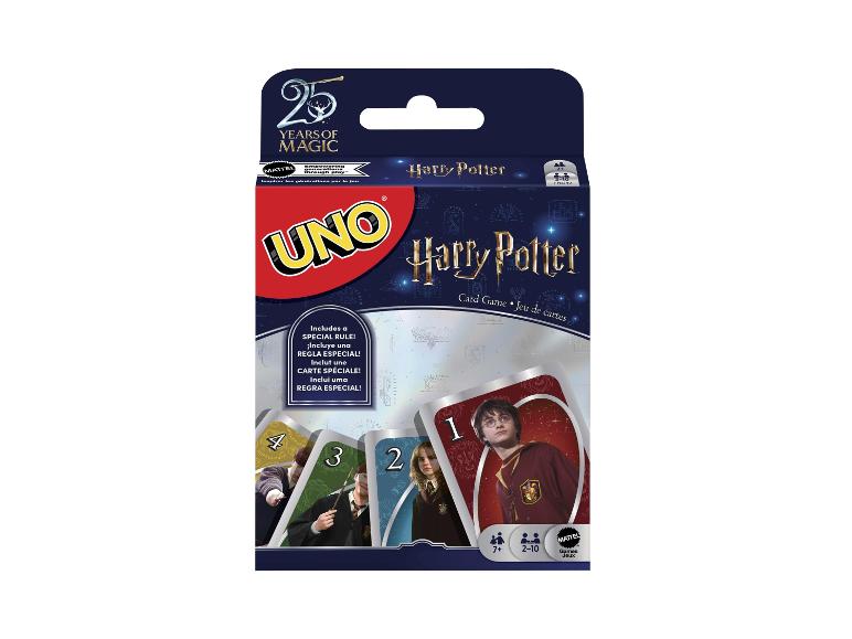 Harry Potter themakaartspel met speciale regels, geschikt voor 2-10 spelers vanaf 7 jaar.