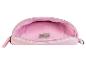 Een roze Esmée tas met rits, opengeklapt.