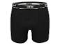 Zwarte herenboxershort met een witte en zwarte elastische tailleband.