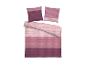 Beddengoedset met baksteenpatroon in roze en paarse tinten