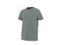 Effen groen T-shirt met korte mouwen en borstzak