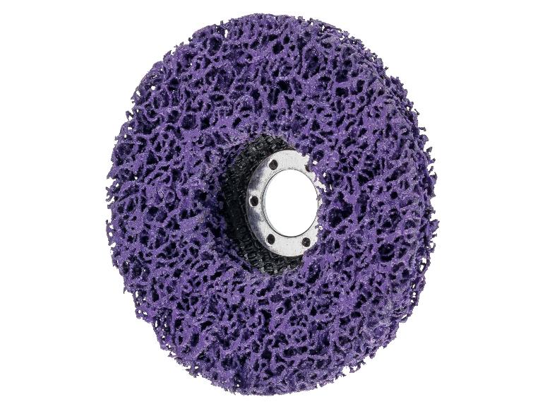 Paarse schuurdisc voor slijpen.