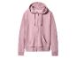 Roze hoodie met rits.
