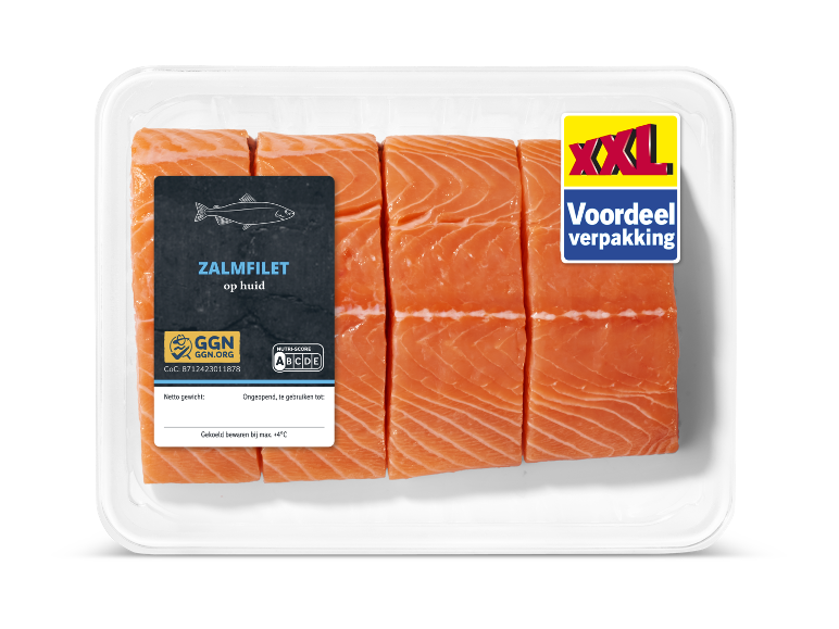 Zalmfilet op huid, XXL voordeelverpakking
