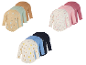 Set van 3 rompertjes met lange mouwen voor baby's, met diverse prints en kleuren.