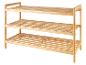 Driedelige bamboe schoenenrek.