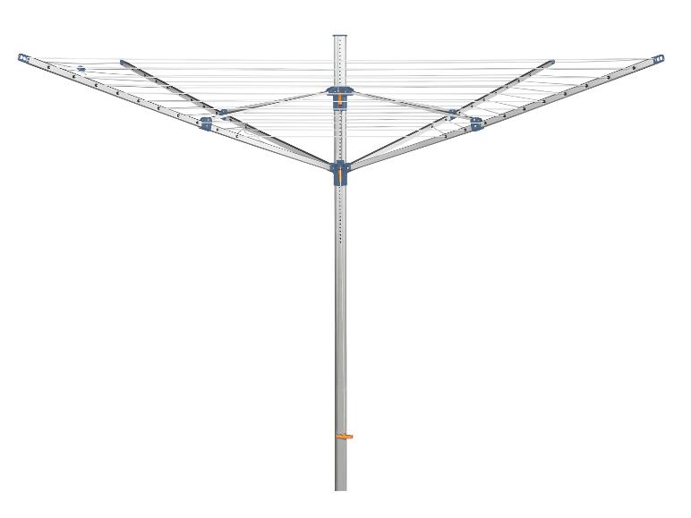 Aluminium draaiende wasdroger met meerdere lijnen