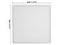Wit vierkant LED paneel, ca. 42 cm x 42 cm