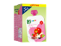 Multipack biologische appel-peer-aardbei-zwarte bessenpuree voor baby's van 6+ maanden.