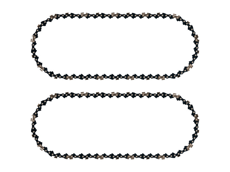 Twee kettingen voor een kettingzaag