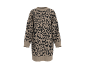 Trui-jurk met luipaardprint