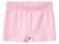 Roze katoenen shorts voor meisjes.