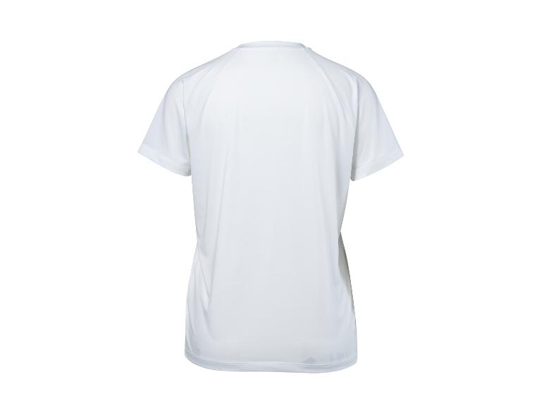 Wit sport T-shirt met korte mouwen, achterkant