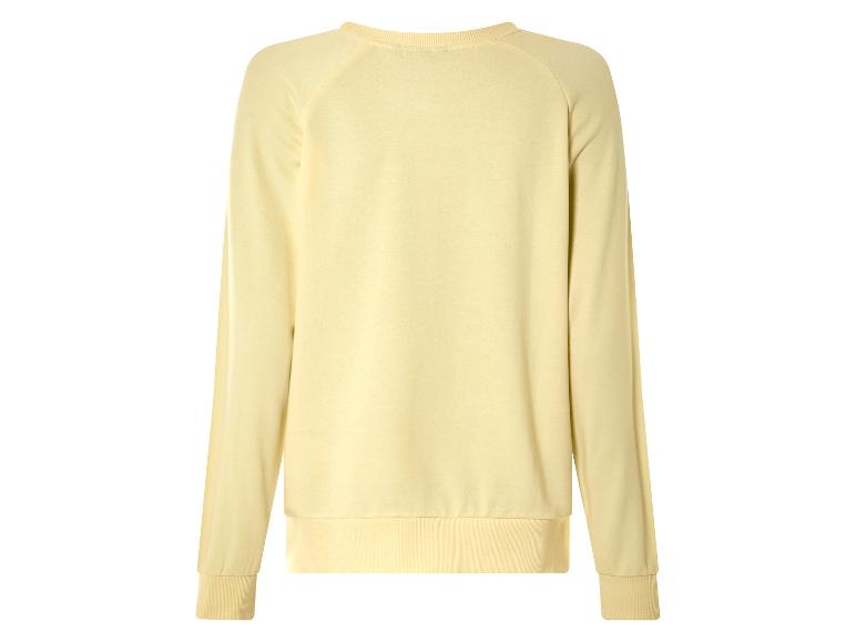 Lichtgele sweater, achterkant.