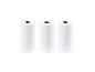 Drie witte rollen thermisch printerpapier