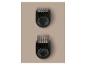 Twee tondeusekammen met lengte-instellingen 1-10 mm en 11-20 mm.