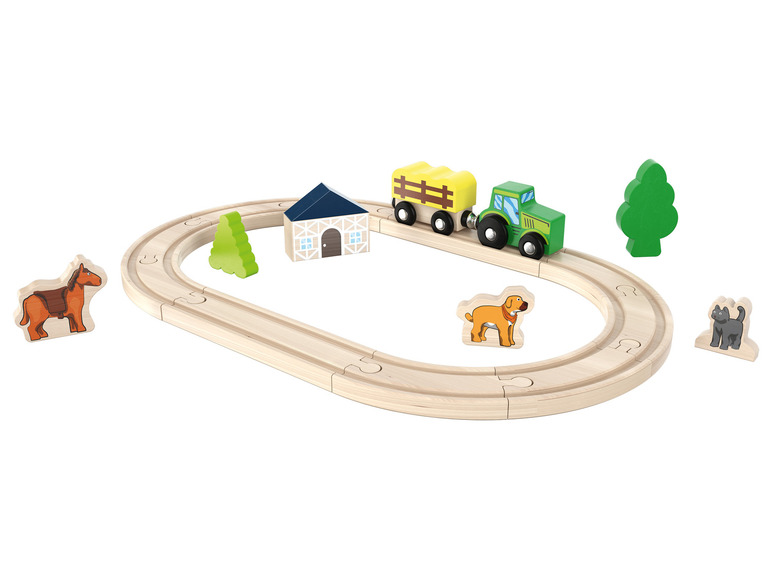 Ga naar volledige schermweergave: Playtive Houten treinbaan - afbeelding 2