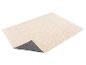 Beige badmat met donkergrijze antislip onderkant