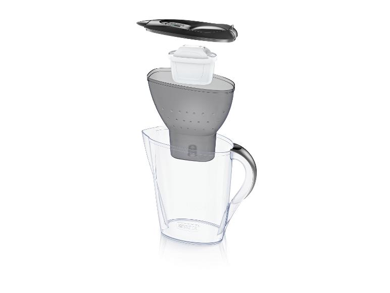 Gedemonteerde onderdelen van de BRITA Marella waterfilterkan
