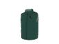Groen gewatteerd vest met rits en 'NY'-logo op de borst.