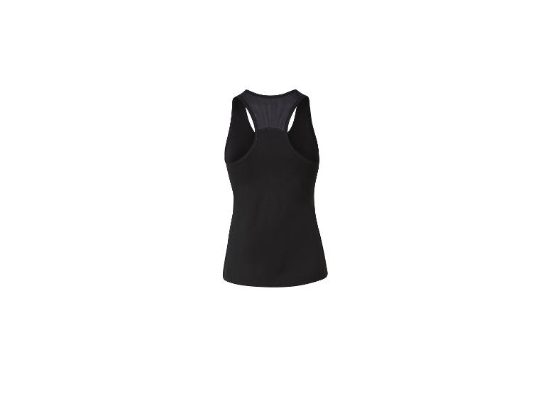 Zwart dames tanktop zonder mouwen.