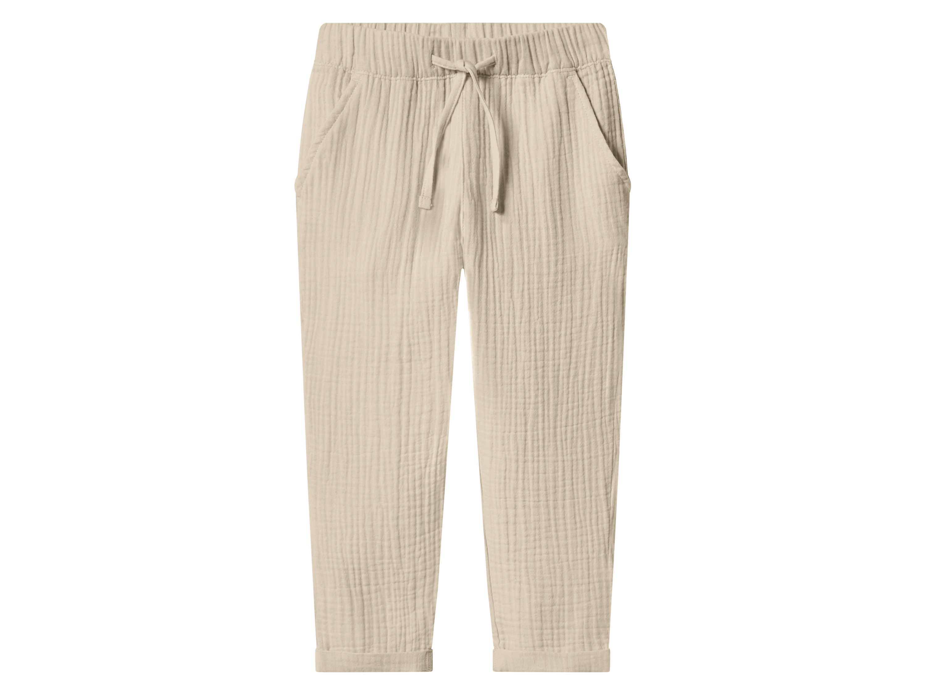 lupilu Mousseline kinder broek (Beige, 122/128)
