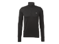Zwart herenshirt met lange mouwen en rits