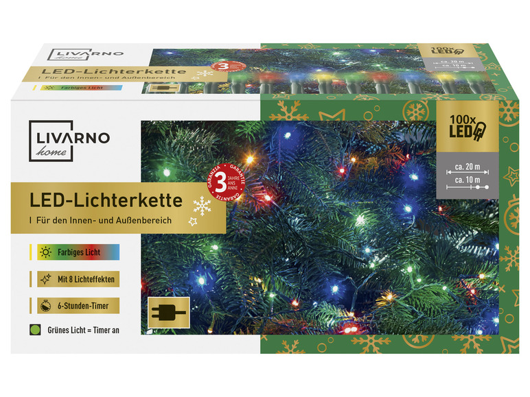 Ga naar volledige schermweergave: LIVARNO home LED-lichtketting, 6-uur-timer, 100 LEDs - afbeelding 20