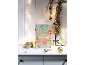 Houten adventskalender met 'Merry Christmas' tekst, feestelijke ornamenten en lichtslingers.