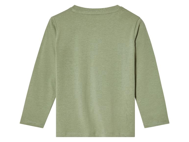 Een groene longsleeve met lange mouwen.