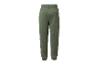 Groene joggingbroek met achterzak en stikseldetails.