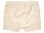 Beige baby shorts van zachte jersey stof.
