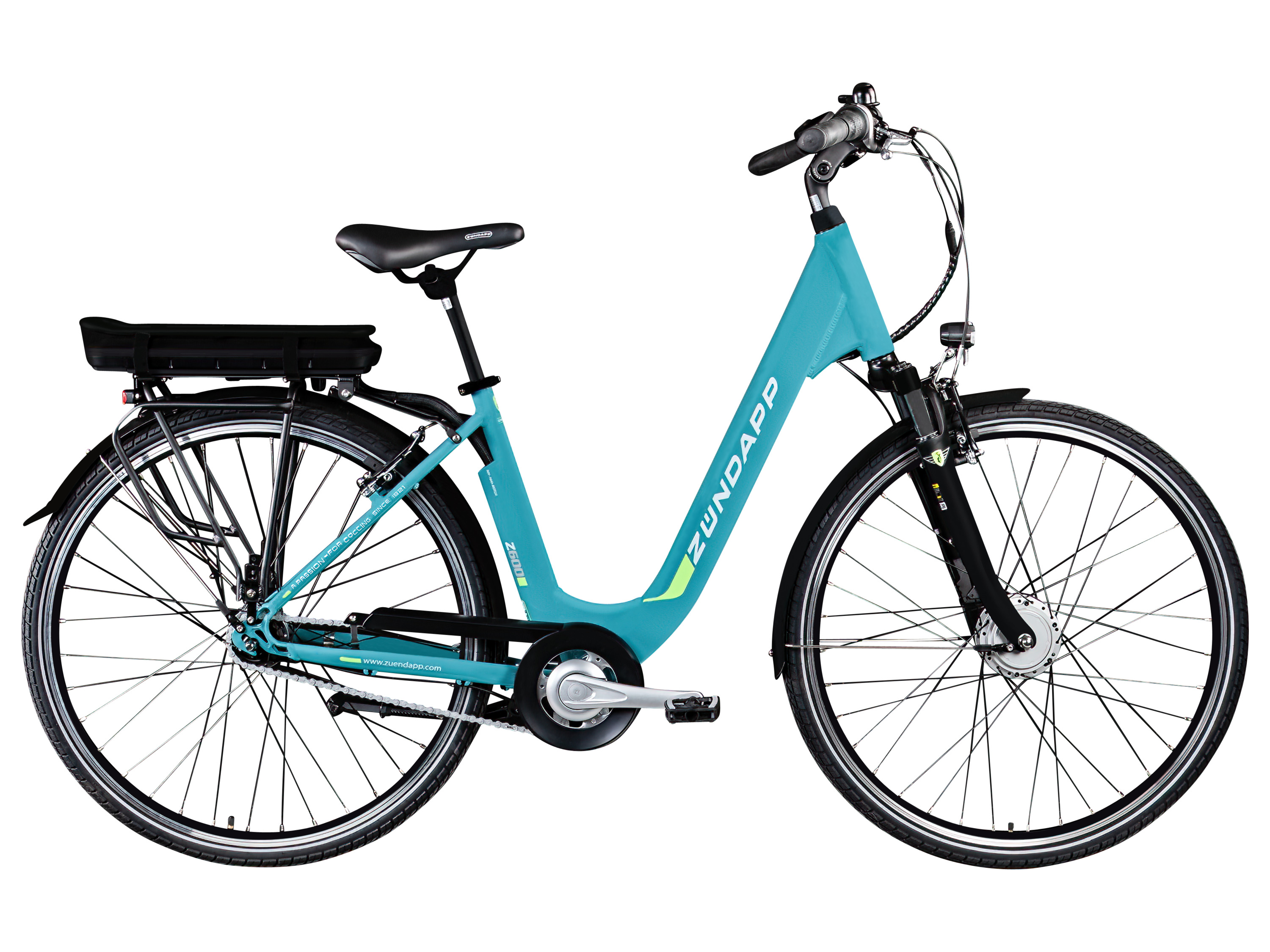 ZÜNDAPP Elektrische fiets City Z600 (turkoois blauw)