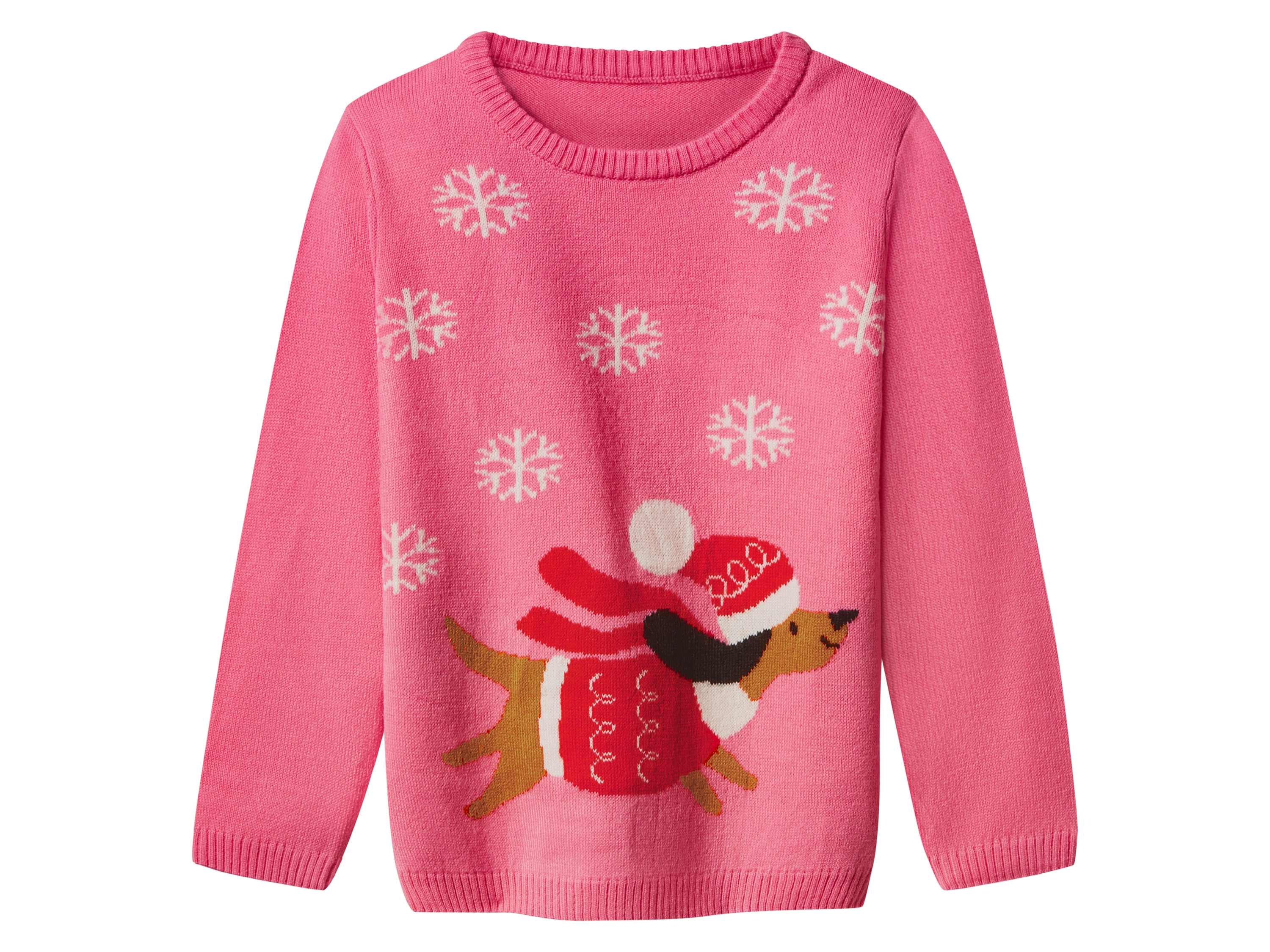lupilu Kinder kersttrui met lampjes (Roze, 98/104) afbeelding