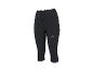 Zwarte sportcapri met trekkoord in de taille en zijlogo.